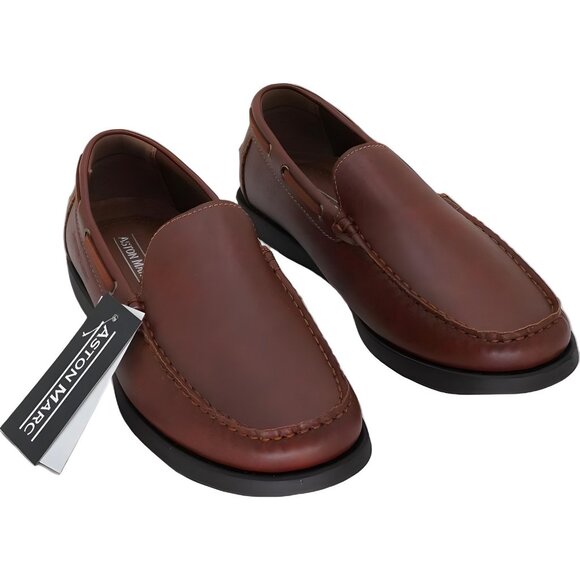 Aston Marc Abrams Comfort Loafers Tan Slip-On Men's US 9M - Picture 1 of 6